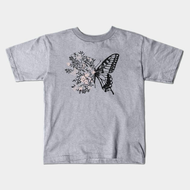 Chic Butterfly Kids T-Shirt by VeRaWoNg